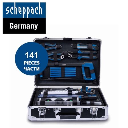 Комплект инструменти 141 части в алуминиев куфар, Scheppach TB200 / 5909310900 / 1