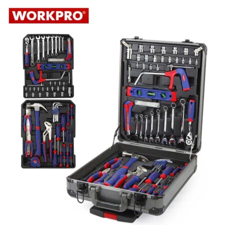 Комплект инструменти в алуминиев куфар на колелца 111 части / WORKPRO W009030 / 2