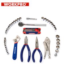 Комплект инструменти в куфар 52 части / Workpro W003020 /