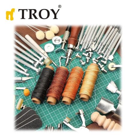Комплект инструменти за обработка на кожа 273 части / Troy 90018 / 3