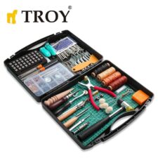 Комплект инструменти за обработка на кожа 273 части / Troy 90018 /