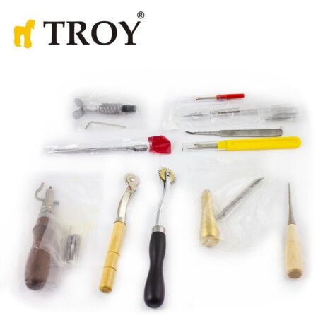 Комплект инструменти за обработка на кожа 273 части / Troy 90018 / 6