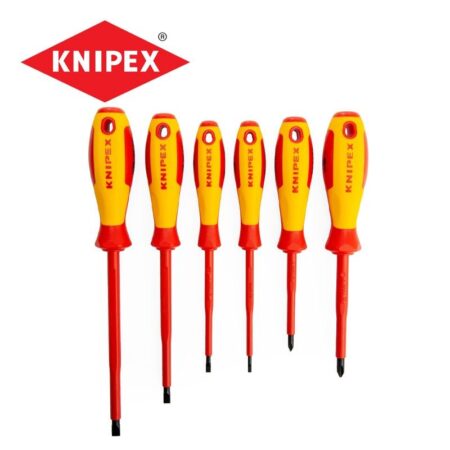 Комплект изолирани отвертки 6 части / KNIPEX 002012 V01 / S / PH 1