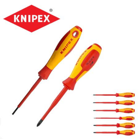 Комплект изолирани отвертки 6 части / KNIPEX 002012 V02 / S/PH 2