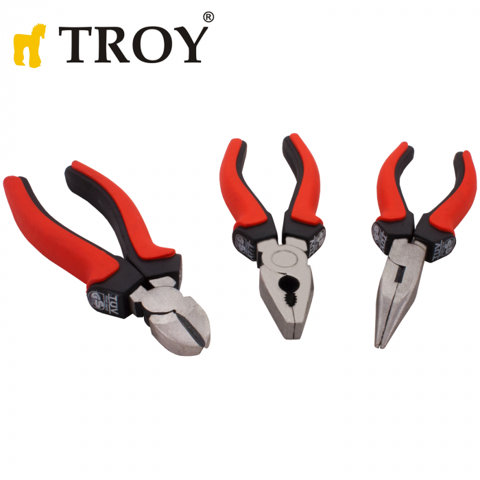 Комплект професионални клещи и изолирани отвертки, 11 части / Troy 22303 / 4