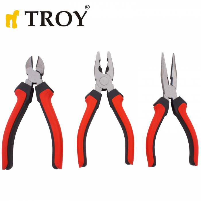 Комплект професионални клещи и изолирани отвертки, 11 части / Troy 22303 / 5