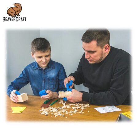 Комплект Mече - пълен комплект за начинаещи със заготовки, нож / BeaverCraft DIY05 / 6
