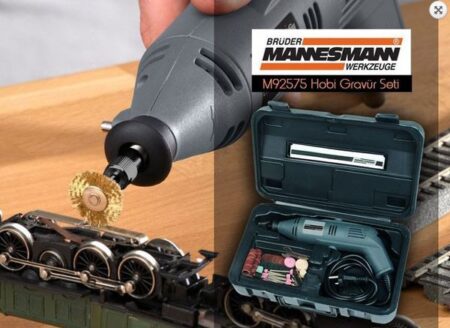 Комплект мини машинка за гравиране 50 части / Mannesmann 92575 / 3