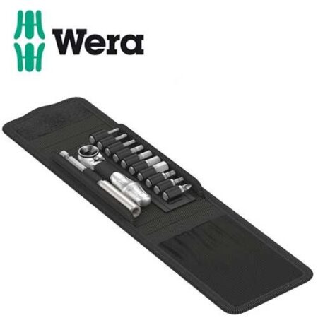 Комплект мини тресчотка с битове 12 части / WERA 05004170001 / за велосипеди 1