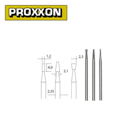 Комплект накрайници за гравиране - 3 бр. / PRXN 28752 / 3