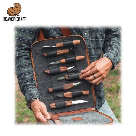 Kомплект ножове и длета за дърворезба 14 части / BeaverCraft S50X / 2