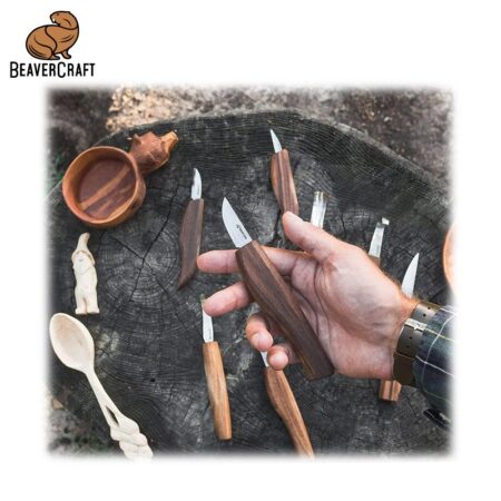 Kомплект ножове и длета за дърворезба 14 части / BeaverCraft S50X / 5