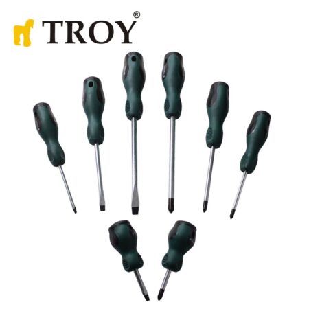 Комплект отвертки и битове с поставка - 50 части / Troy 22350 / 5