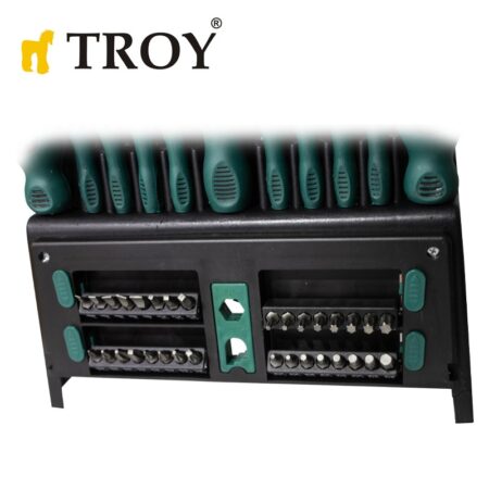 Комплект отвертки и битове с поставка - 50 части / Troy 22350 / 6