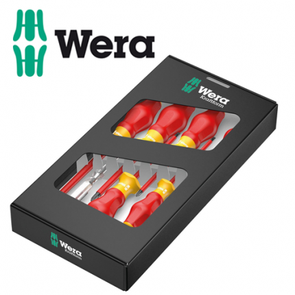 Комплект отвертки Kraftform Comfort VDE, изолирани, с фазомер /WERA 05031575001/