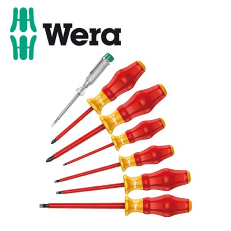Комплект отвертки Kraftform Comfort VDE, изолирани, с фазомер /WERA 05031575001/ 2