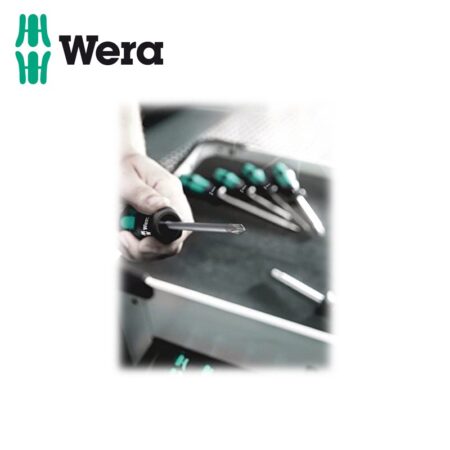 Комплект отвертки Kraftform Plus Lasertip прави и кръстати / WERA 05105650001 / 6 броя с поставка 3