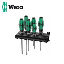 Комплект отвертки Kraftform Plus Lasertip прави и позидрив / WERA 05105656001 / 6 броя с поставка