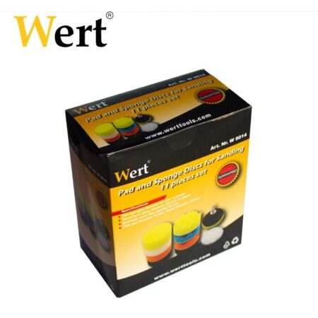 Комплект падове и гъби за полиране с винтоверт / Wert 9014 / 2