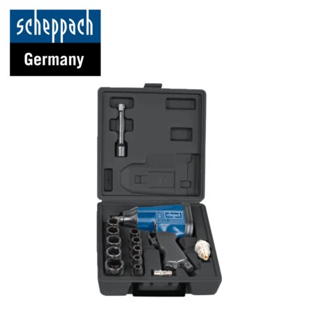 Комплект пневматичен гайковерт с вложки и аксесоари 1/2“ / Scheppach 7906100717 / 1