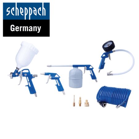 Комплект пневматични накрайници за компресори 5 части / Scheppach 7906100742 / 1