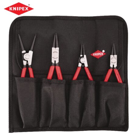 Комплект прави зегер клещи в брезентов калъф - 4 части / KNIPEX 001957 / 1