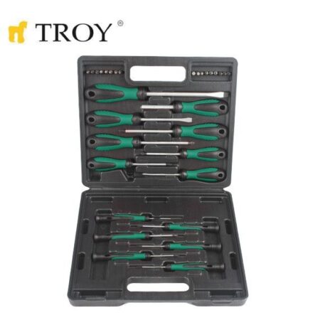 Комплект професионални отвертки, 32 части, Troy 22332 1