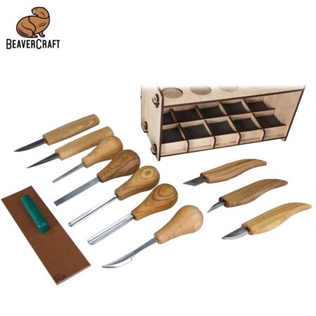 Комплект резбарски ножове 10 части / BeaverCraft S52 / 3