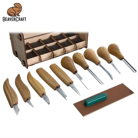Комплект резбарски ножове 10 части / BeaverCraft S52 / 1