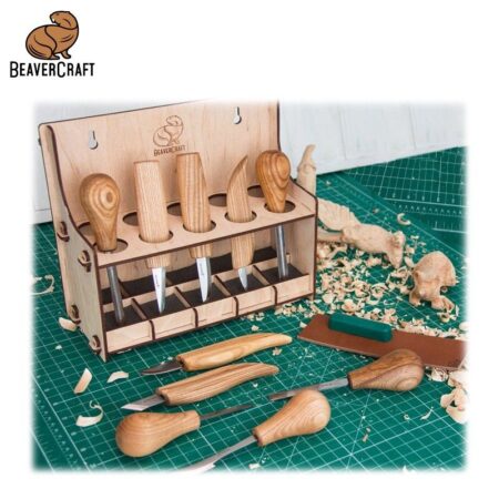Комплект резбарски ножове 10 части / BeaverCraft S52 / 6