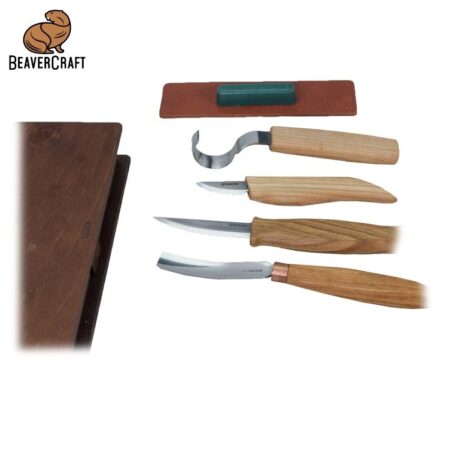 Комплект резбарски ножове - професионални, в кутия за подарък - книга / BeaverCraft S43 book / 3