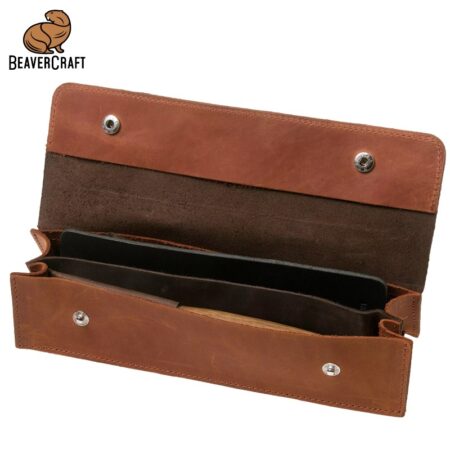 Комплект резбарски ножове в кожен калъф / BeaverCraft S01X / 3