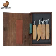 Комплект резбарски ножове в кутия за подарък - книга / BeaverCraft S05 book /
