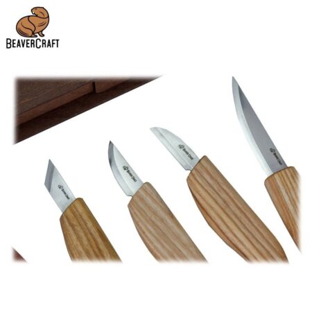 Комплект резбарски ножове в кутия за подарък - книга / BeaverCraft S07 book / 4