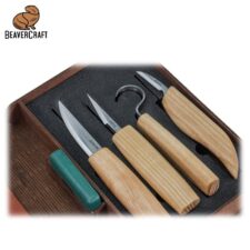 Комплект резбарски ножове в кутия за подарък - книга / BeaverCraft S09 book /