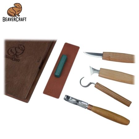 Комплект резбарски ножове в кутия за подарък - книга / BeaverCraft S19 book / 3