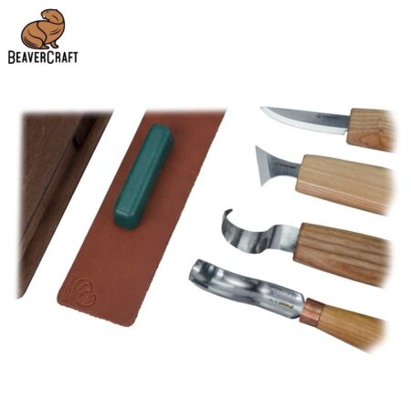 Комплект резбарски ножове в кутия за подарък - книга / BeaverCraft S19 book / 4