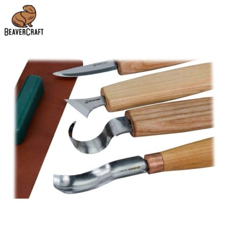 Комплект резбарски ножове в кутия за подарък - книга / BeaverCraft S19 book / 5