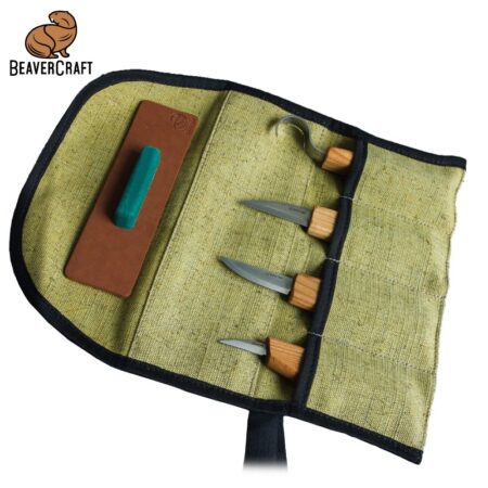 Комплект резбарски ножове за лъжици / BeaverCraft S48 / 3
