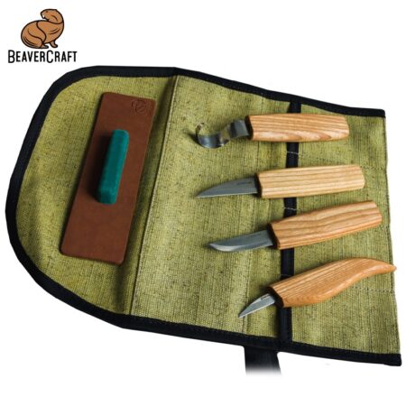 Комплект резбарски ножове за лъжици / BeaverCraft S48 / 4