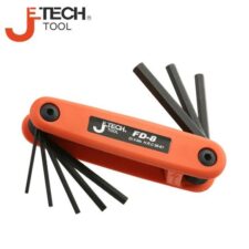 Комплект сгъваеми шестограми, 2 - 8 мм, 8 броя  / JeTECH FD-8 /