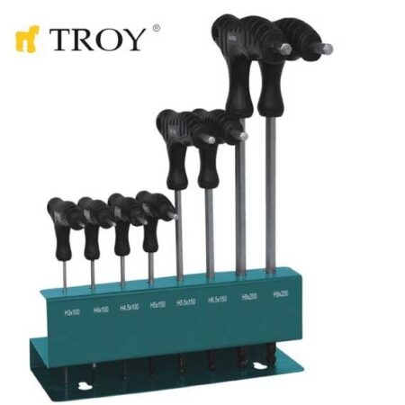 Комплект шестограми в стойка / TROY 22308 / 1
