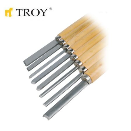 Комплект стругарски длета за дърво 8 бр. Troy 25008 2