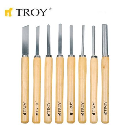 Комплект стругарски длета за дърво 8 бр. Troy 25008 1