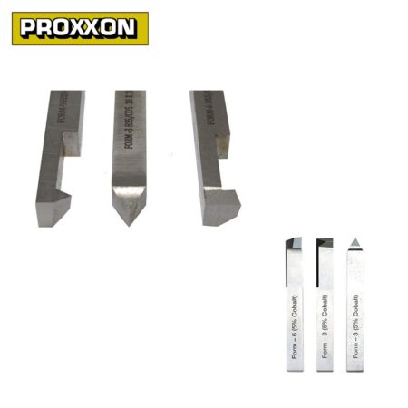 Комплект стругарски ножове за метал 3 части / PROXXON 24552 / 10 x 10 x 80 мм 3