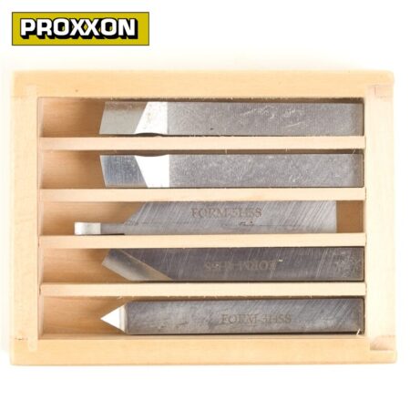 Комплект стругарски ножове за метал 5 части / PROXXON 24550 / 10 x 10 x 80 мм 5