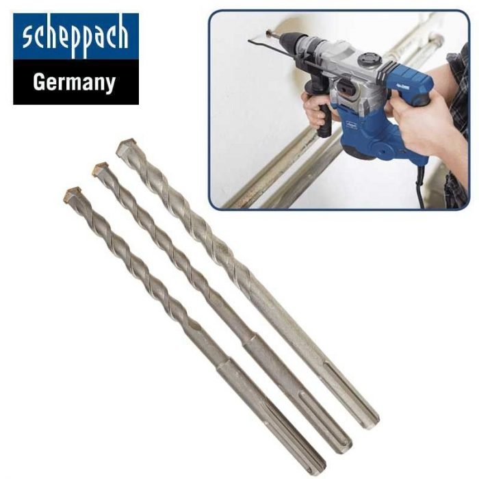 Комплект свредла SDS-Max, Ф 16/18/20 мм Scheppach 2