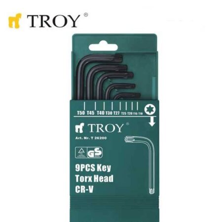 Комплект Торкс ключове (Torx) / TROY 26200 / 1