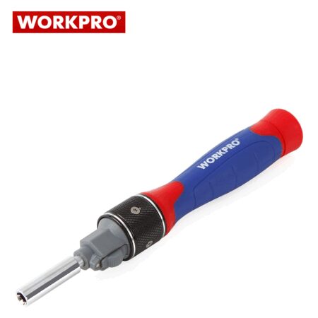 Комплект тресчота ръкохватка Dual-drive с накрайници 12 части / Workpro W021178 / 3
