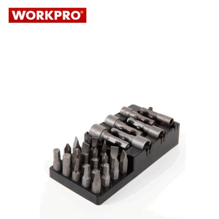 Комплект тресчота ръкохватка Dual-drive с накрайници 28 части / Workpro W021179 / 3